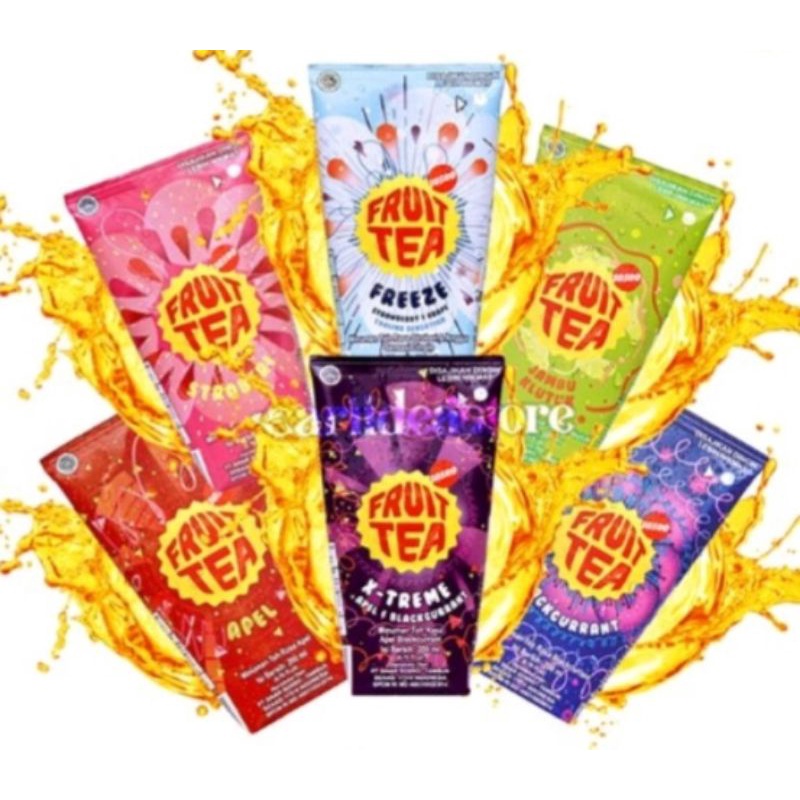 

Fruit Tea Pouch 200ml Per Karton / Per Dus Isi 24 Pcs All Varian