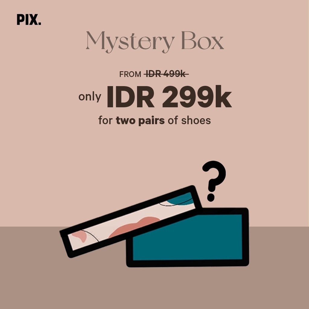 [2 pcs] Pixfootwear Mystery Box 2 - Misteri Box Sepatu Hak Wanita isi 2 Sepatu