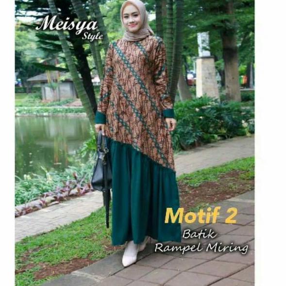 Couple Gamis batik keluarga motif seno ijo –RMB.18Oc22ᴴ