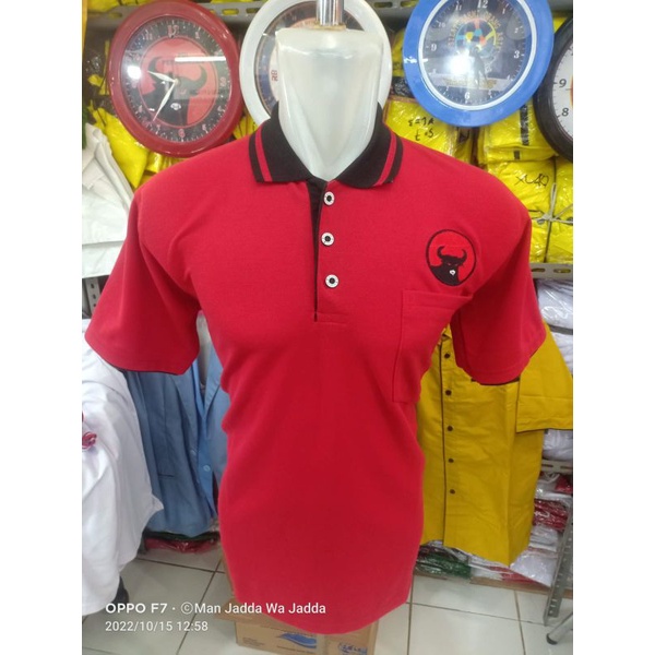 kaos polo PDI PERJUANGAN