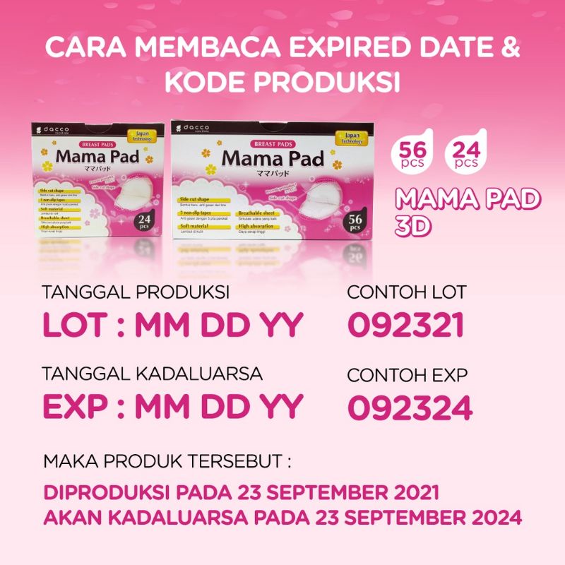 Yoboo Breast Pad 30sheet / Mama Pad Breast Pad Penyerap ASI 24 Sheet / Pembalut Payudara untuk Ibu Menyusui / pembalut ASI