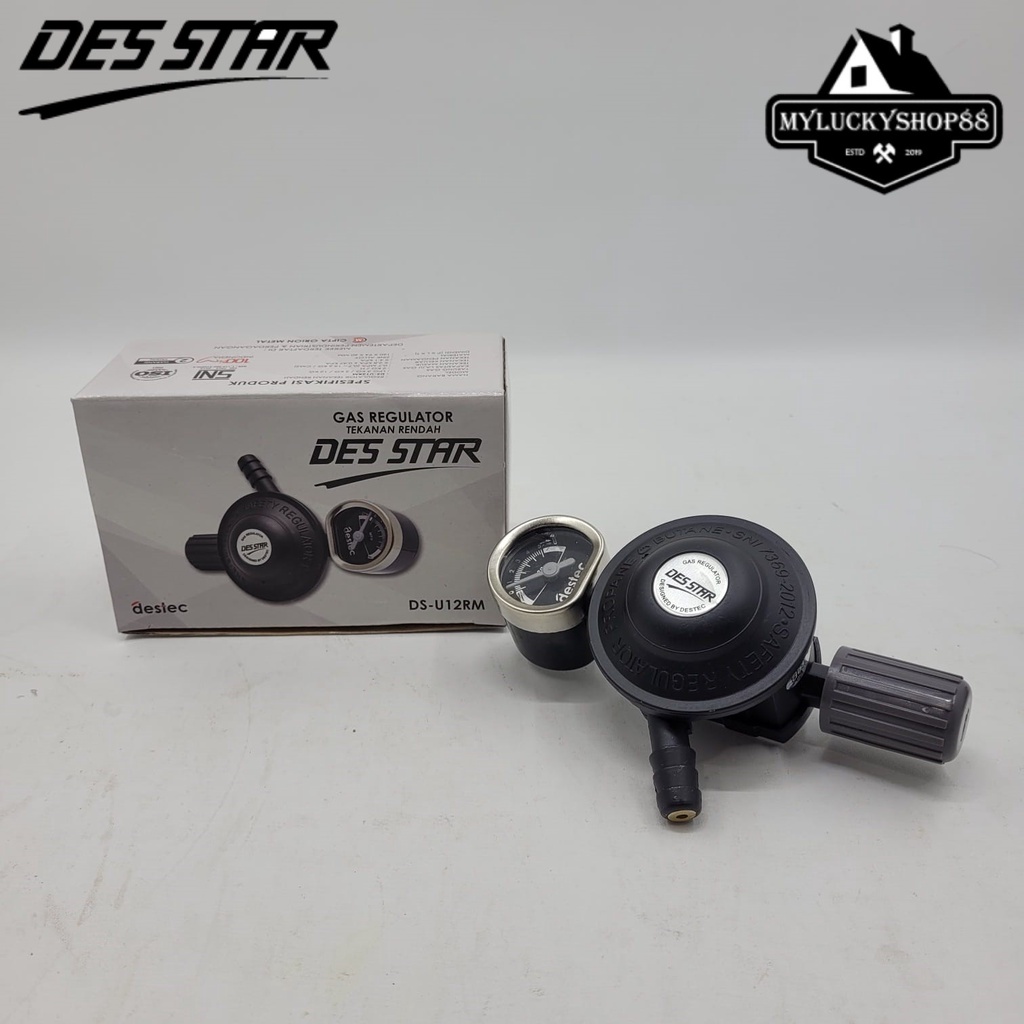 Regulator Gas Des Star DS-U12RM Tekanan Rendah Meter Non Meter DS-U12R