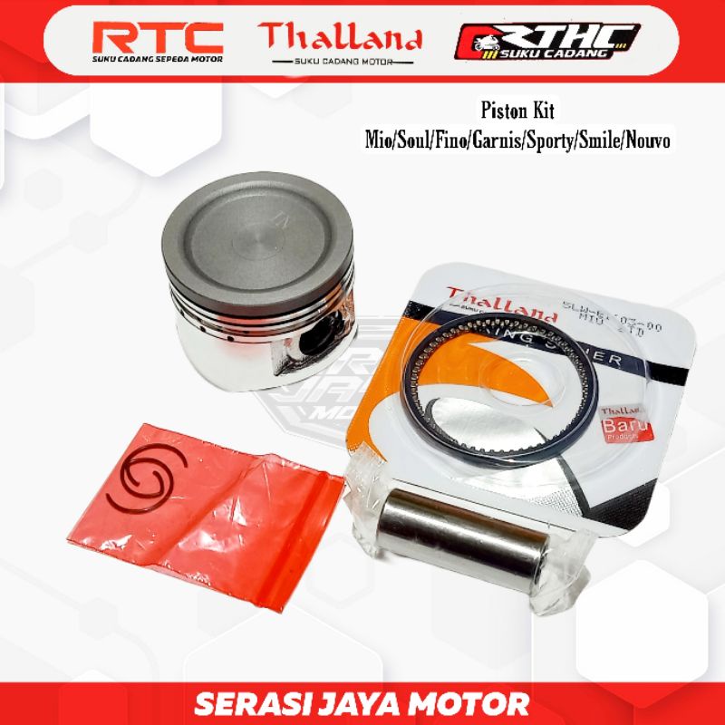 PISTON KIT SEHER THALLAND YMH MIO OLD GARNIS SPORTY SMILE SOUL CARBU FINO CARBU