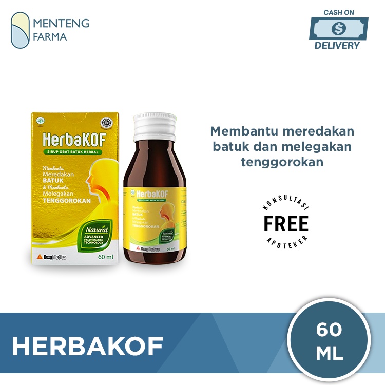 HerbaKOF Syrup 60 ML - Sirup Obat Batuk Herbal