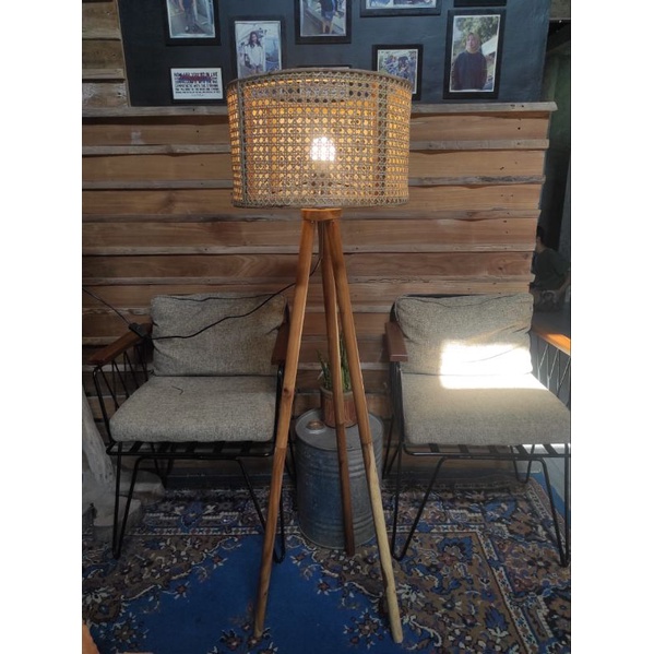 LAMPU HIAS RUANGAN KAP ROTAN FURNITURE JEPARA KAYU JATI MURAH