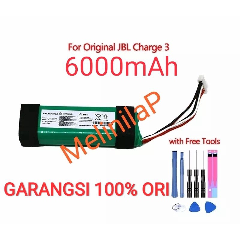 Baterai/JBL/Charge/3/4 Asli/Batteria/6000MAh