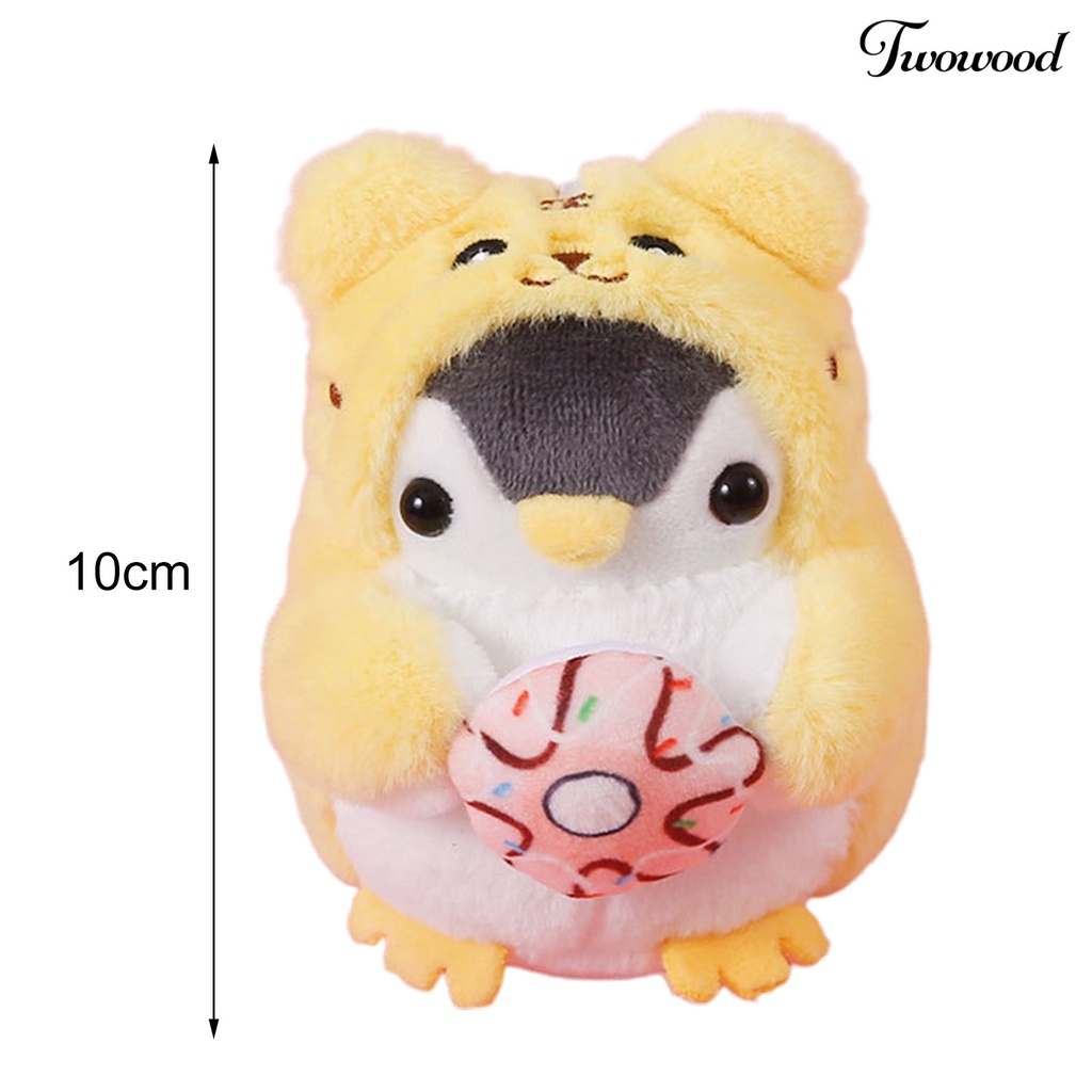 Twowood Gantungan Kunci Boneka Penguin Bahan Plush 10cm