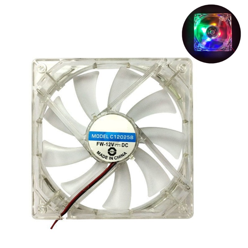 Bt 12cm Pendingin CPU 4pcs Lampu LED CPU Pendingin Cooler Fan 120mm RGB Cooler Fan