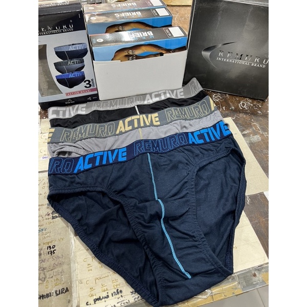 (3pcs) CD dewasa celana dalam pria remuro active MS2001 termurah