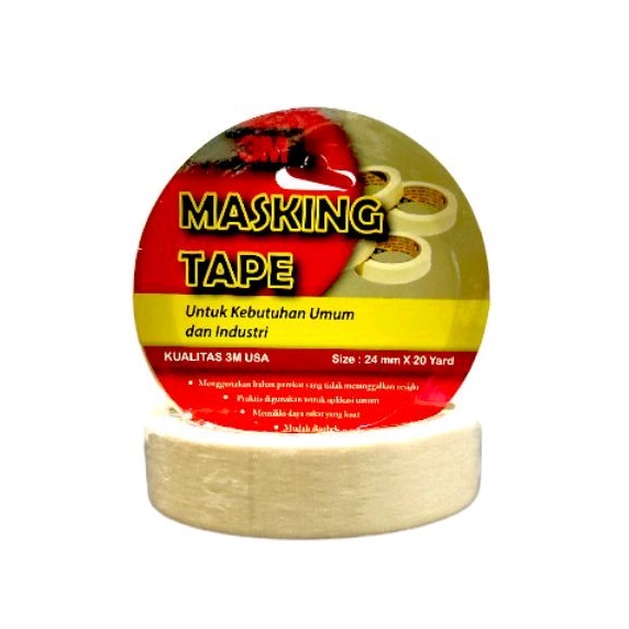 

Masking Tape 3M / Lakban kertas 3M - 24mm