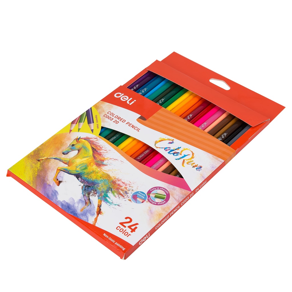 

YUH Pensil Warna Deli 24 warna Panjang Colorun - EC00320