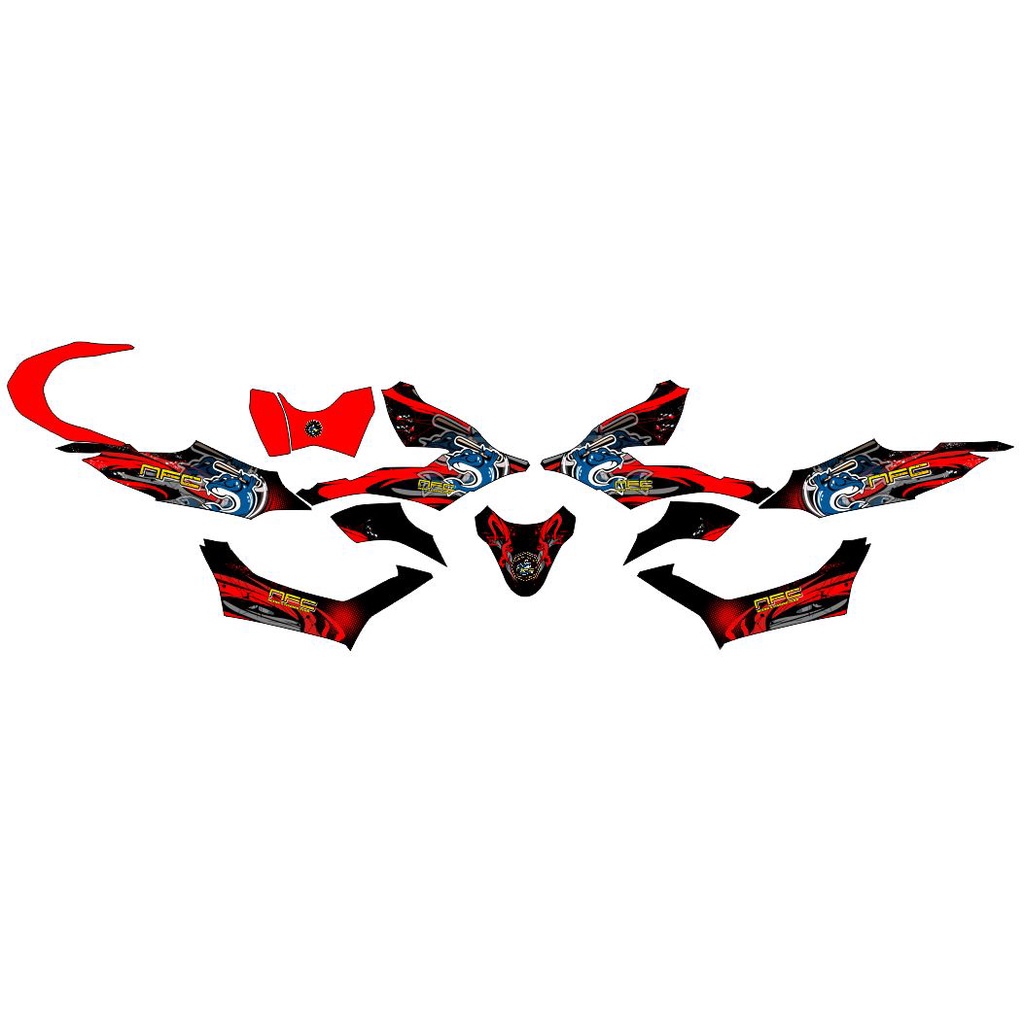 Stiker Full Body Motor Honda PCX 150 / PCX160 Custom Fishing