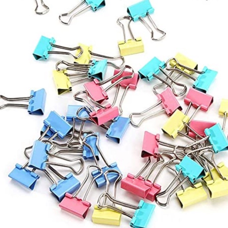 

BINDER CLIP PASTEL DAN WADAH