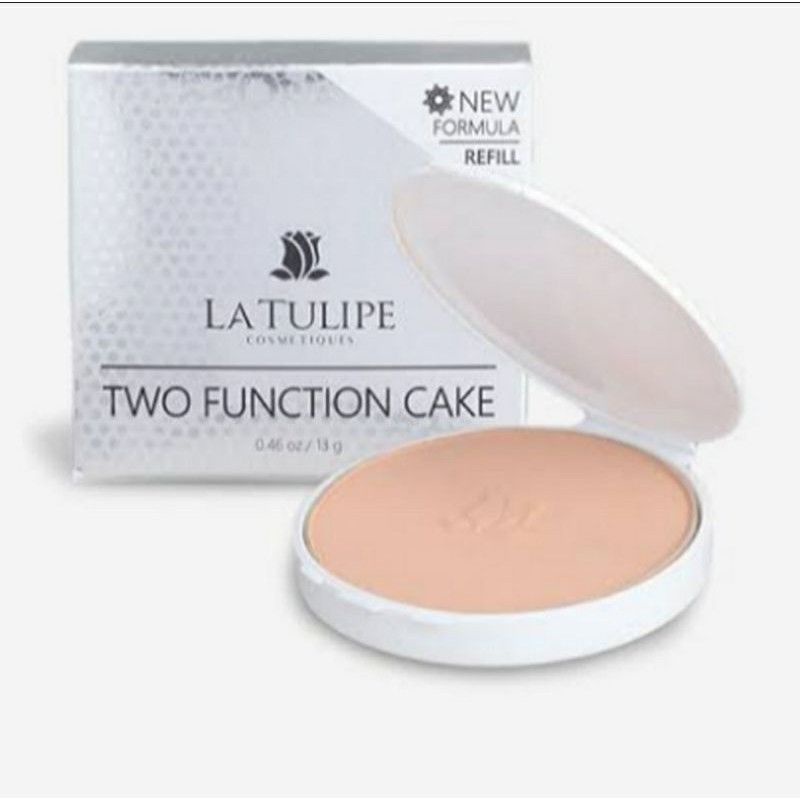 PROMOSI LA TULIPE TWO FUNCTION CAKE REFFIL Y10 BEDAK KOSMETIK MAKEUP DISKON MURAH PERAWATAN WAJAH