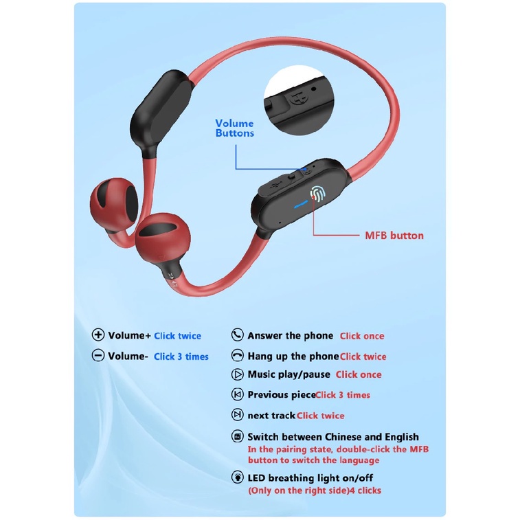 AKN88 - DACOM GEMINI G150 2-in-1 Bone Air Conduction Bluetooth Earphone IP66