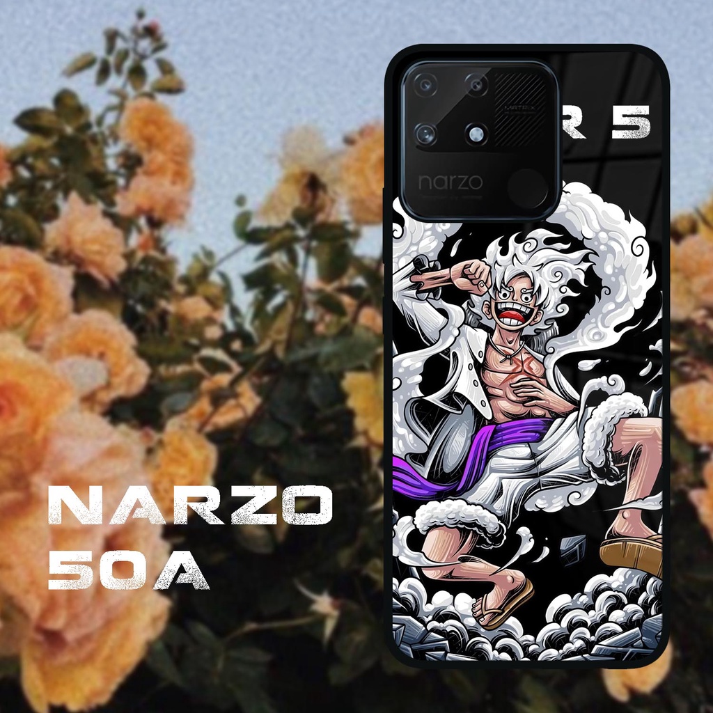 Case Kilau Realme Narzo 50a | Narzo 50A| Casing Hp Realme | Pelindung Smartphone | Motif One Piece