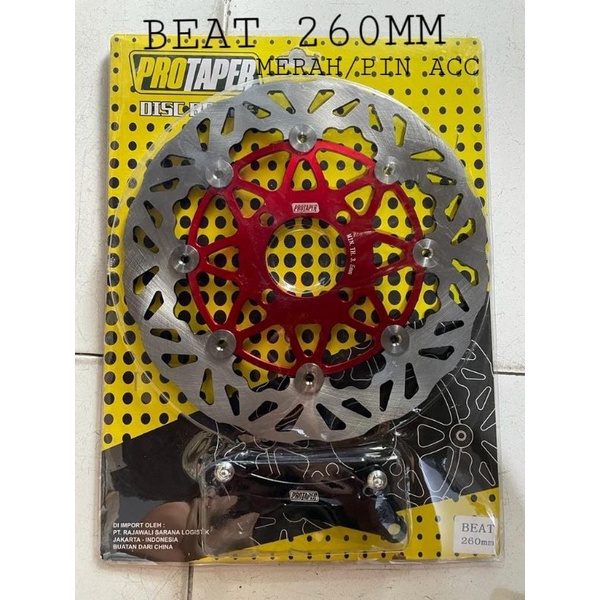 Disc Cakram Depan Variasi Besar Model/PSM/Protaper/260mm/Plus Breket Beat Fi Vario 125 150 Fi