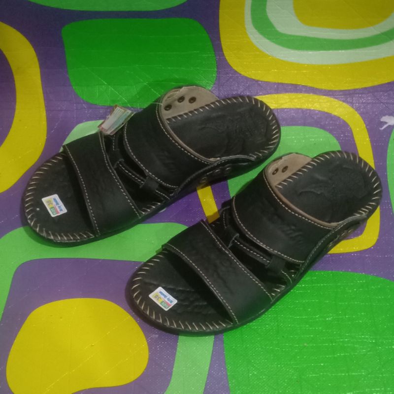 Sandal Casual Pria Jaminan Kulit Sapi Asli Termurah