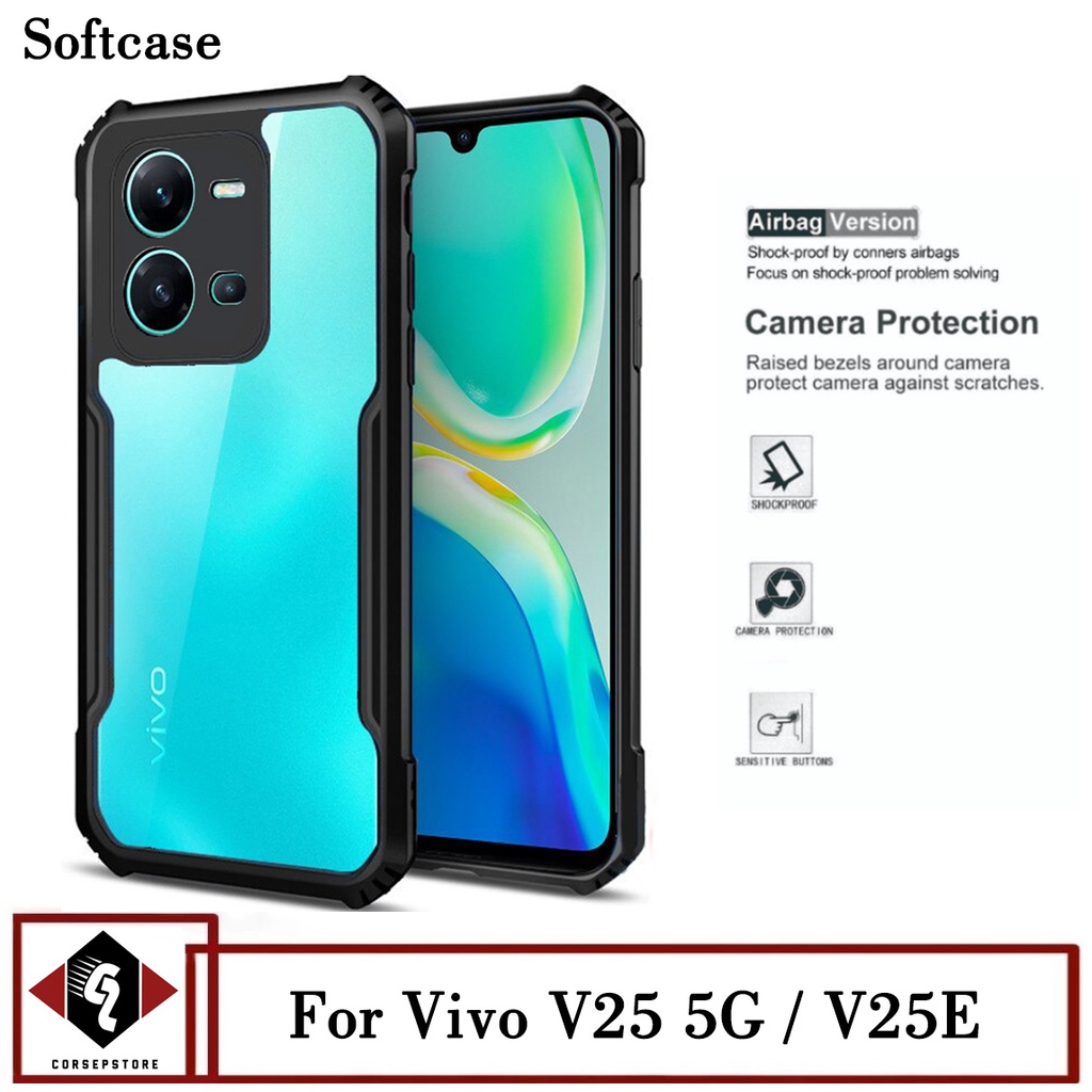 Promo Case Transparan Vivo V25 5G / V25E Softcase Pelindung Belakang Hp