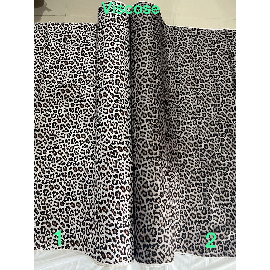 BISA COD // ECER KAIN METERAN // HARGA PER 0,5M // RAYON VISCOSE // MOTIF POLKADOT DAISY ZEBRA BUNGA