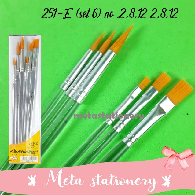 

Terlaris Kuas Gambar / Lukis - Paint Brush Shining Set 251-E (6Pc) Sale!!!