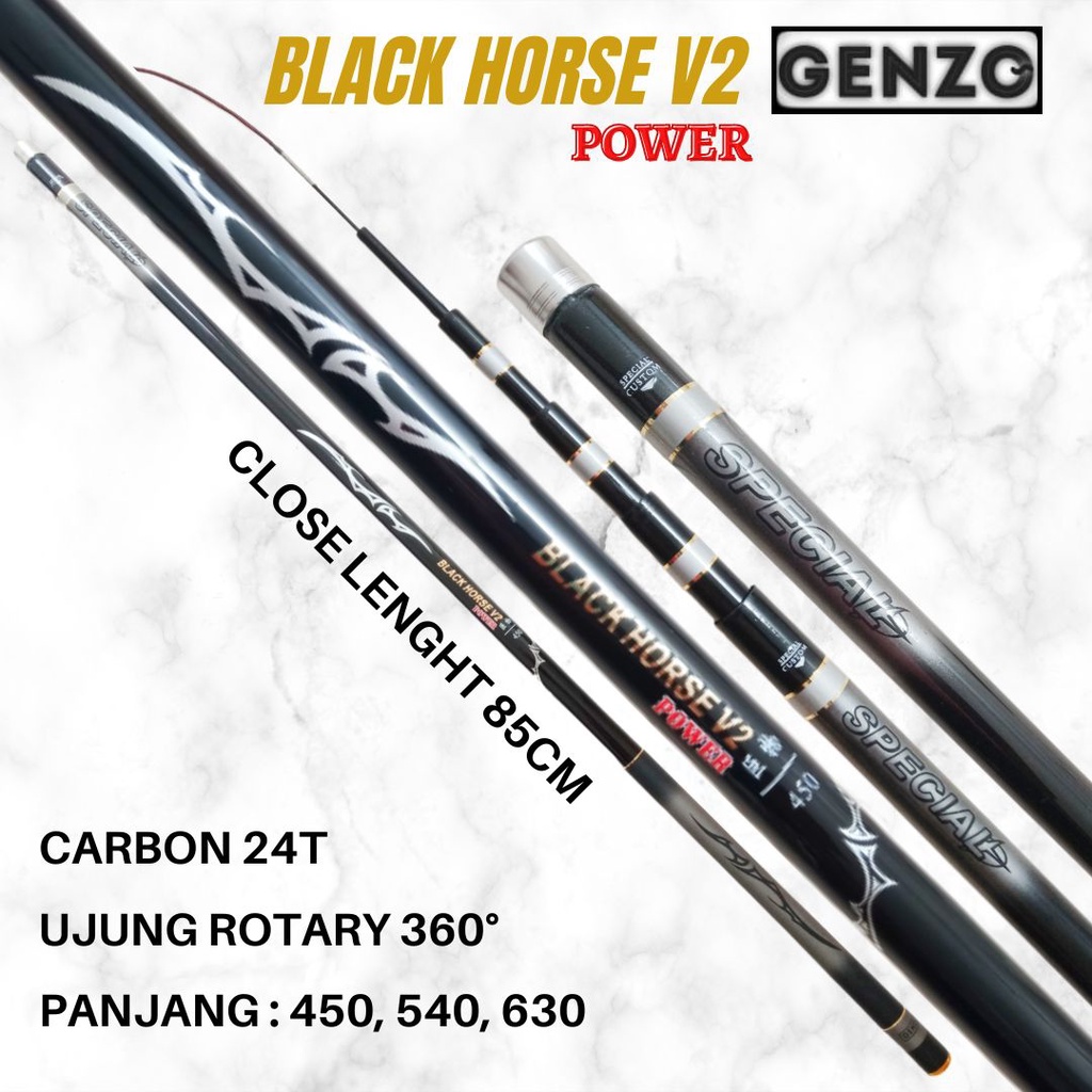 Tegek Genzo Black Horse V2 POWER Versi Terbaru 450/540/630