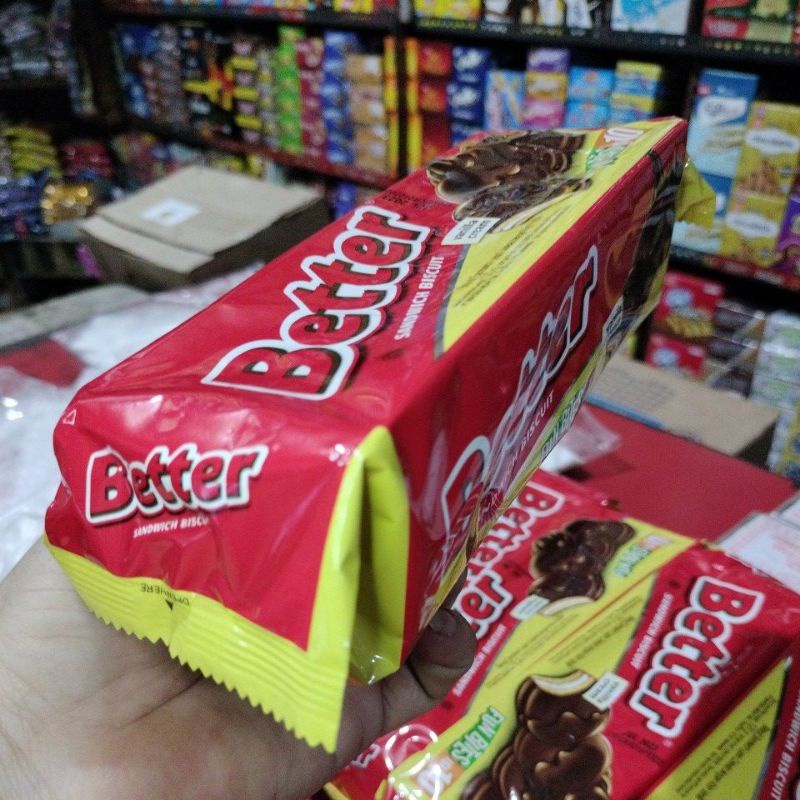 

Better sandwich lapis cokelat dengan krim vanilla