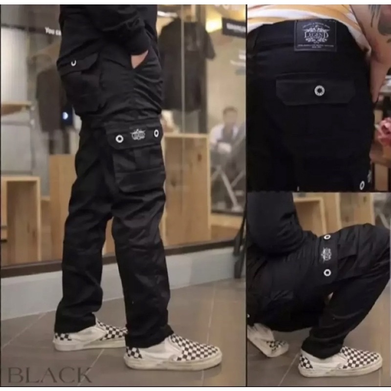 Celana Kargo Pria Katun twil strech /Cargo Panjang pria