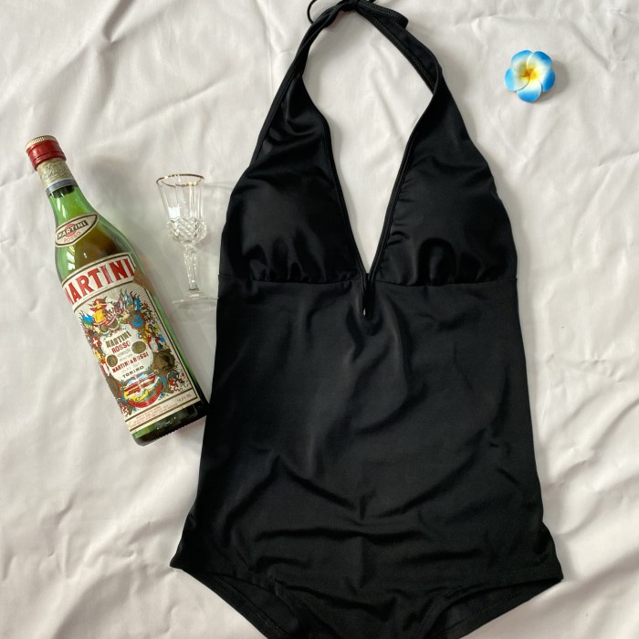 Bikini Black One-Piece Swimsuit/ Monokini/ Bikini One Piece