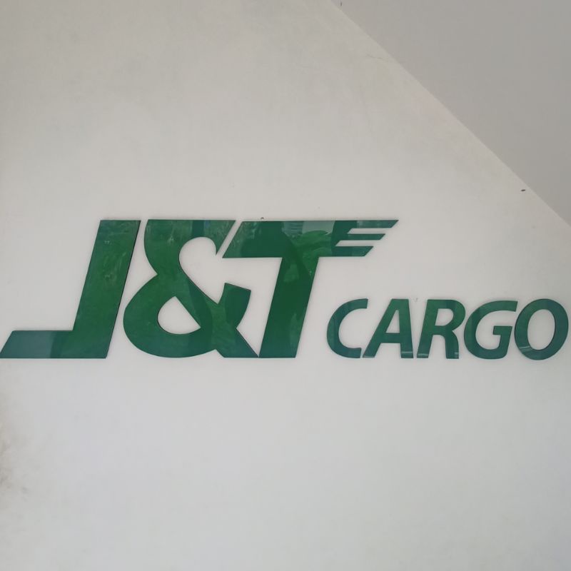 Jual Logo Jnt Cargo Akrilik Murah Akrilik Jnt Label Ekspedisi Jnt Cargo