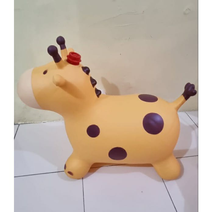 Mainan kuda karet jerapah 05
