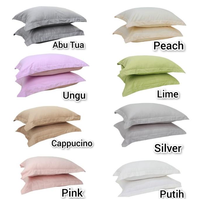 sarung bantal katun jepang polos