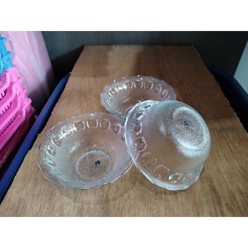 Mangkok Sambal Mini Kaca Diameter 10cm Kedaung Tahan Panas