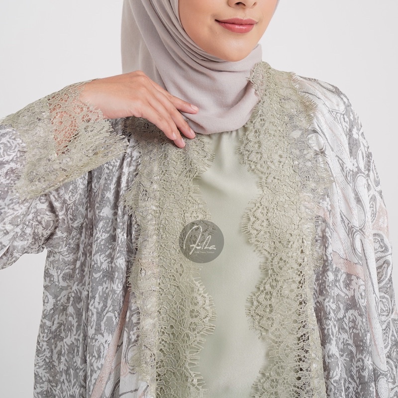 AiRa Batik_SET BELLA OUTER LACE &amp; SKIRT FREE INNER/SETELAN KEBAYA/OUTFIT KONDANGAN/OUTFIT WISUDA