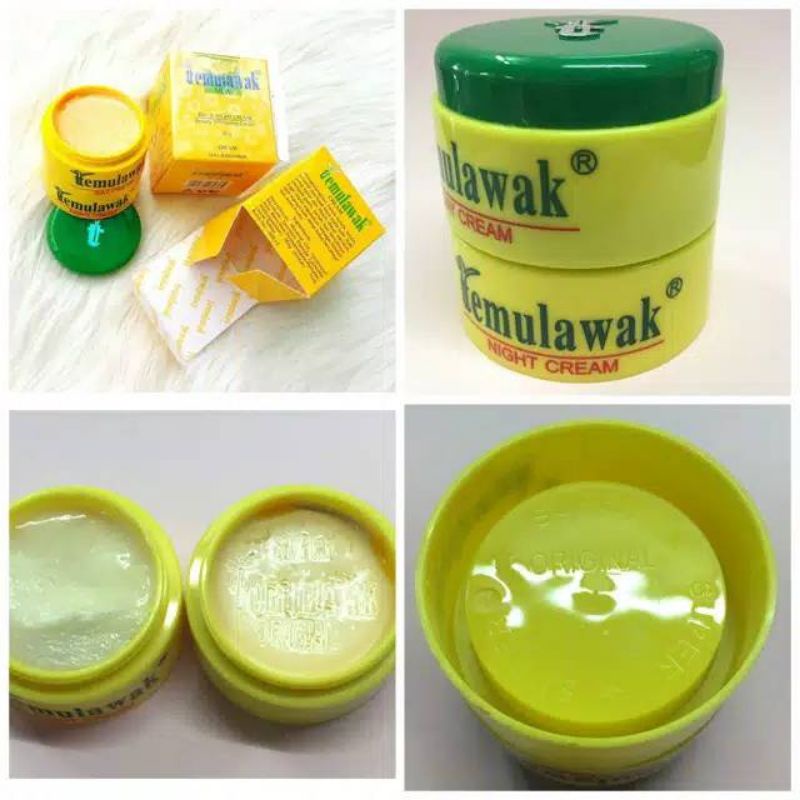 CREAM TEMULAWAK ASLI 100% SIANG MALAM