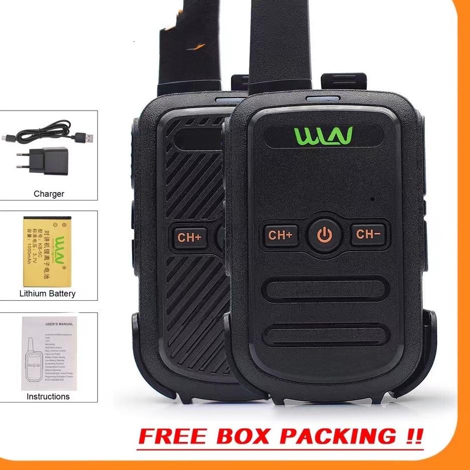 Terbaik {COD}WLN C51/C50 HT Mini Wln Two-Way Radio Walkie Talkie  sipil daya tinggi walkie-talkie ge