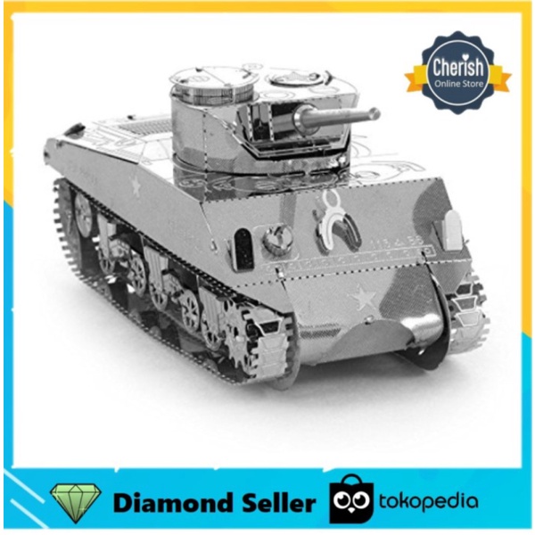 

Promo Metal Puzzle 3D SHERMAN TANK DIY Miniatur Tank MB-086 Limited