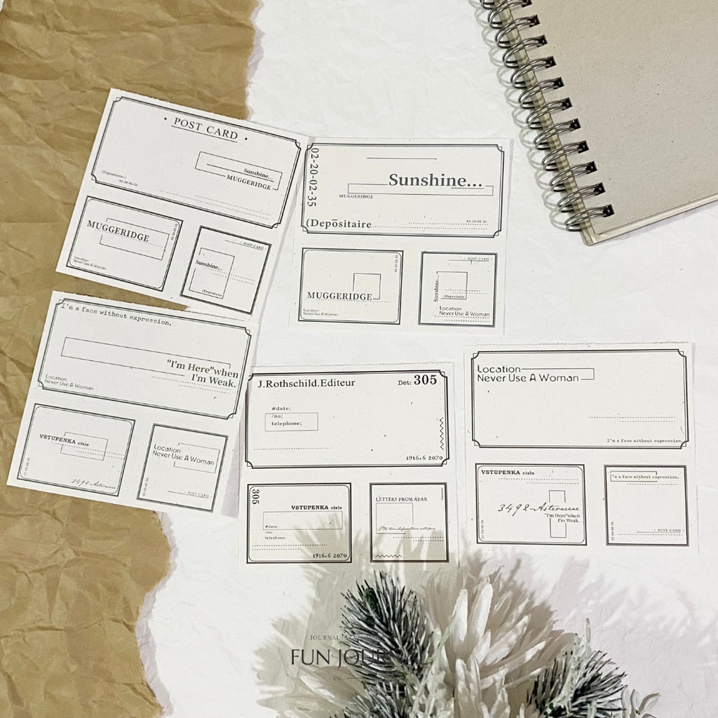 

LABEL TAG RIPPED PAPER PACK UNTUK JOURNAL JURNAL PLANNING PLANNER SCRAPBOOK DIY BUJO