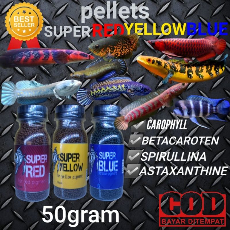 pellet channa 50gram/ pellet ikan predator/pellet ikan hias