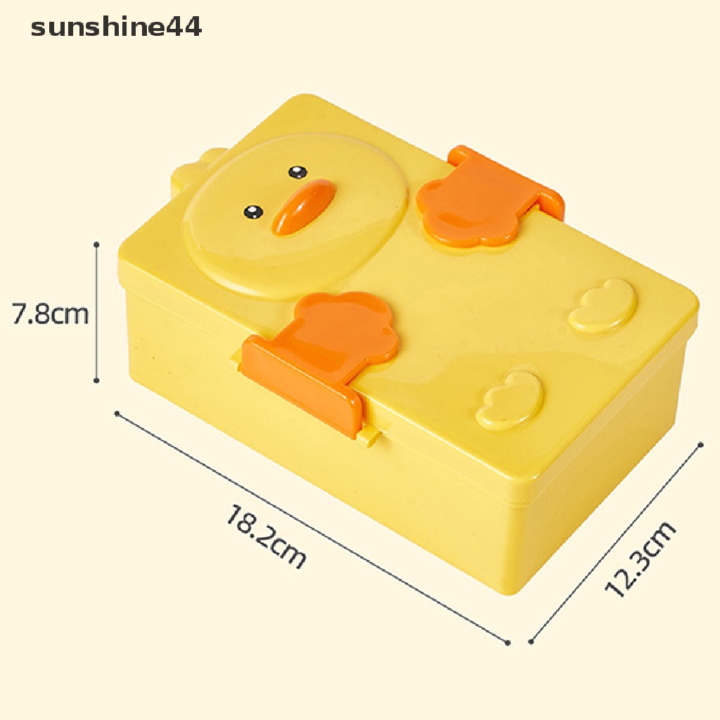 Sunshine Kotak Makan Bento Desain Kartun Bebek Untuk Anak Sekolah