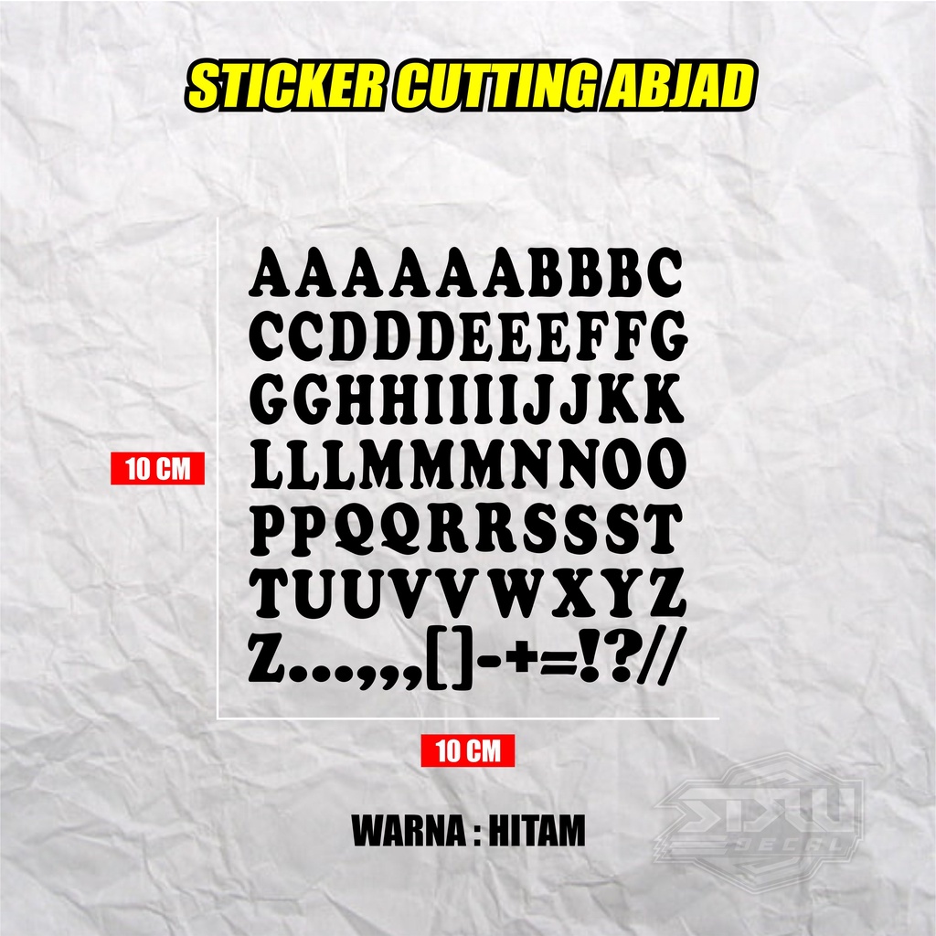 Stiker Cutting Animasi Bensin Sticker Motor Variasi