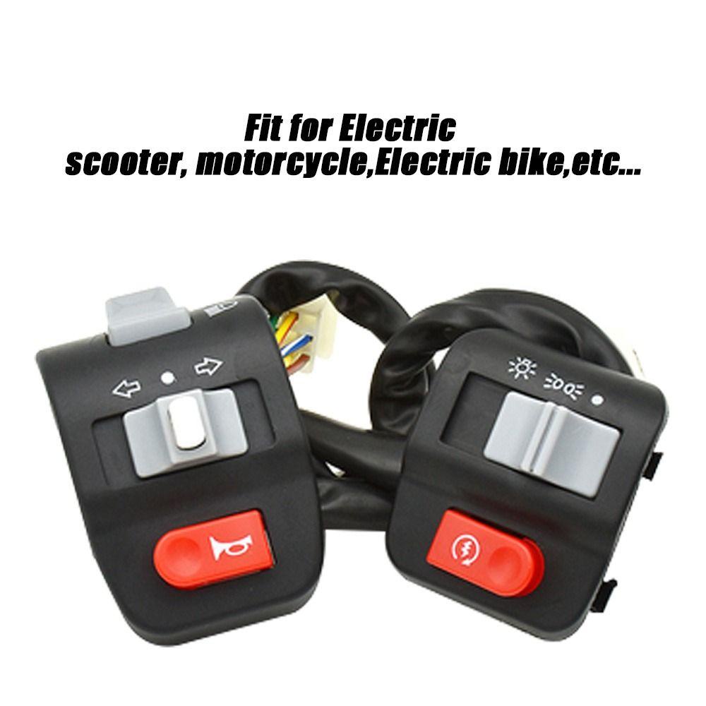 R-FLOWER Saklar Flash Dengan Kabel Saklar Lampu LED Aksesoris Kendaraan Elektrik Headlight Handle Switch