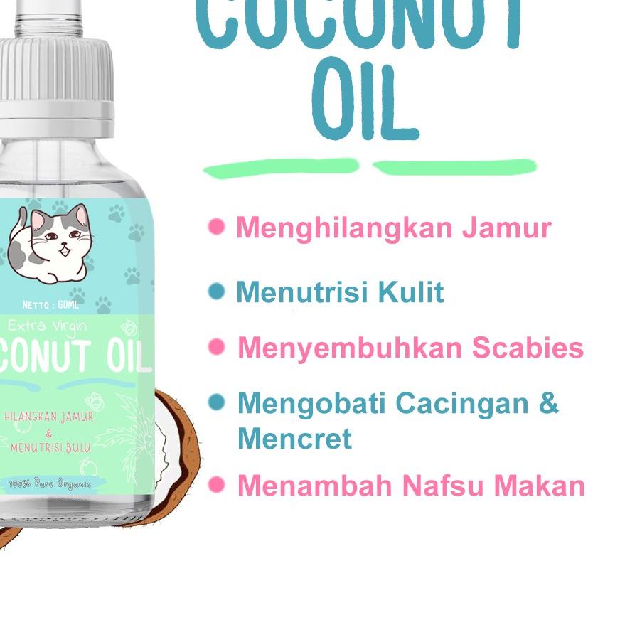

11.11✔️Virgin Coconut Oil Kucing Obat Jamur Untuk Kucing Scabies Dan Diare Kucing Anjing Kelinci Hewan|KD6