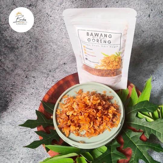 

Bawang Goreng (250 Gram) /Bawang Merah Goreng/Brambang Goreng Brebes By Oleh Oleh Brebes Putih