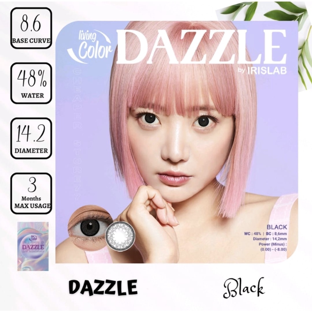 SOFTLENS DAZZLE NORMAL DIAMETER 14.2mm BY LIVING COLOR GRATIS TEMPAT SOFLEN