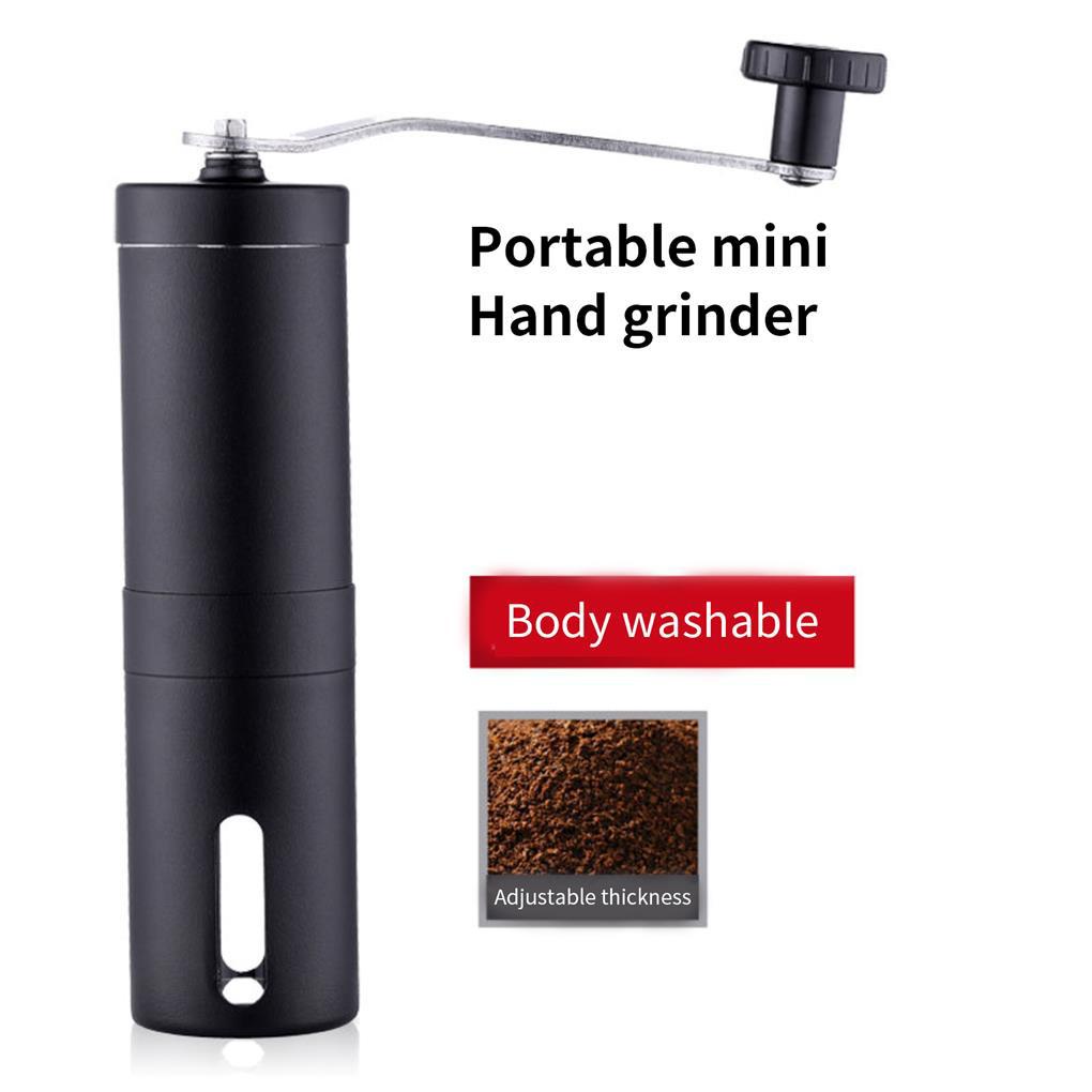 Penggiling Kopi Manual Dengan Pengaturan Adjustable Hand Manual Pepper Crank Grinder Gilingan Mudah Cuci Stainless Kokoh Baja Lepas