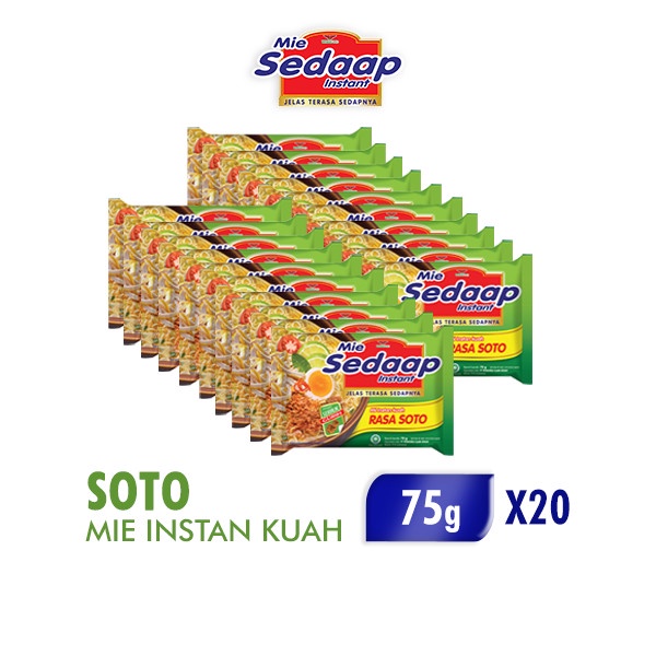 

NEW Sedaap Mie Instan Soto 75 gr x 20