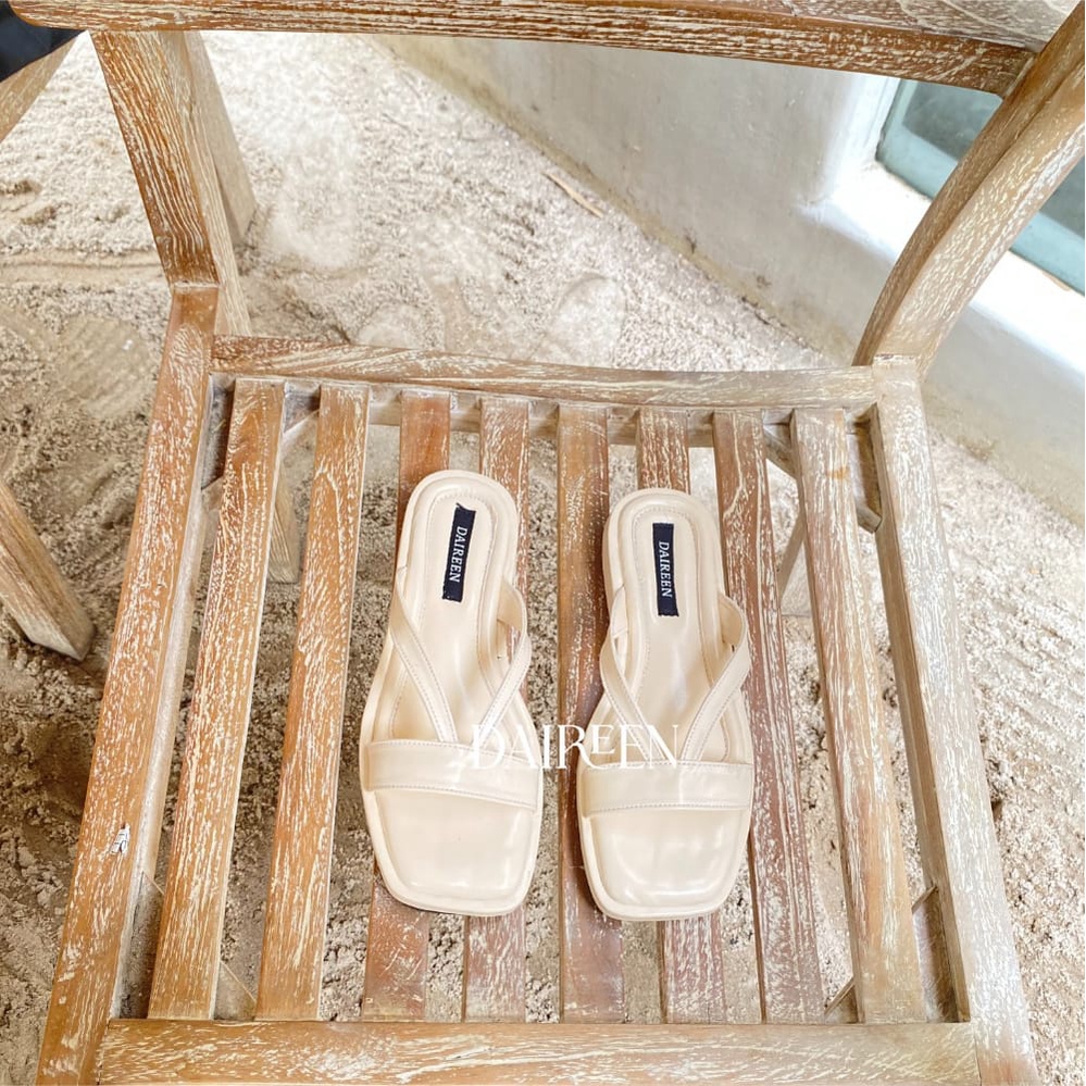 DAIREEN sandal wanita Loui Platform premium best seller model terbaru 2022 warna mint coku cream white and black ukuran 37-40