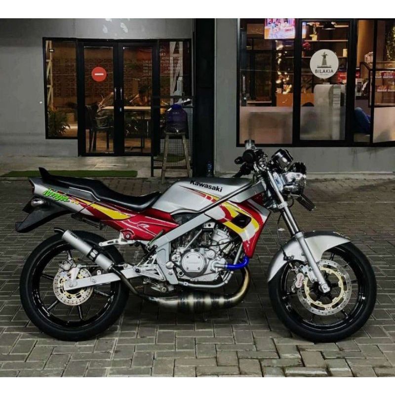 Striping lis sticker standar ORI Kawasaki ninja r 2005 kis merah silver lis ninja kis merah silver