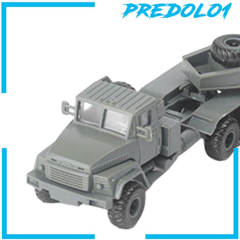 (Predolo1) Mainan Mobil Truk Rakit DIY Skala 1: 72 Untuk Dekorasi Ruang Tamu